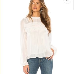 Velvet by Graham & Spencer Pintucked Chiffon Blo